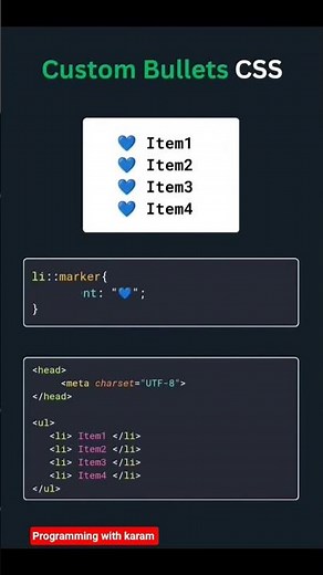 Custom Bullets using CSS 🔥🔥🔥🔥 #webcodejourney #navigation #hover #html #css #html5 #css3 #csstricks