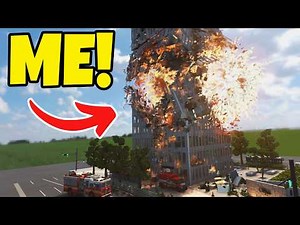 Realistic Sky-Scraper COLLAPSE During Fire RESCUE Challenge! | Teardown Gameplay
