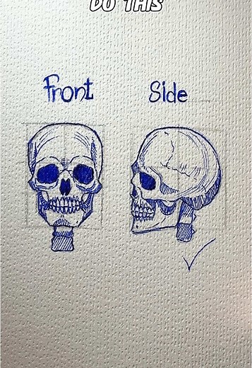 Easy Skull Drawing Tutorial for Beginners