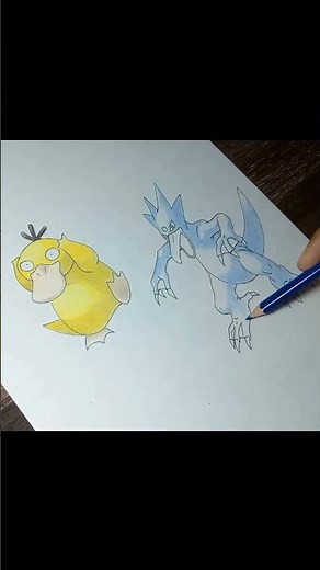 From Confused Psyduck to Powerful Golduck | Pokémon Drawing ✏️