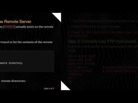 Resolving Your FTP Transfer Issue: Troubleshooting Common Problems in Bash Scripts