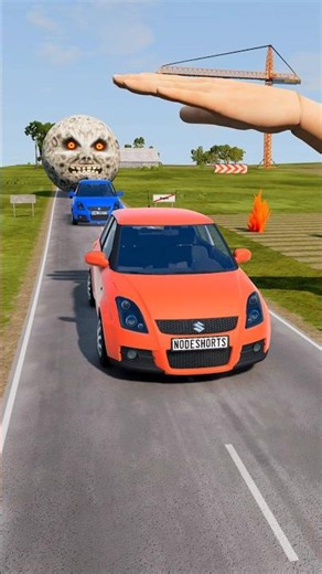 Big & Small Cars vs Giant Hand Slap #10 - BeamNG.Drive