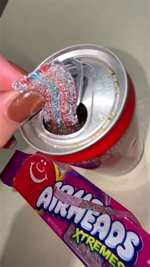 Snacks I figured out our delicious Part 1: Airhead Xtremes + Cola or Pepsi