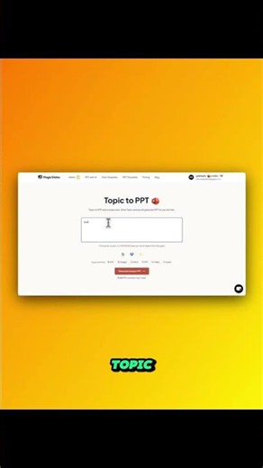 AI PowerPoint Generator in One Click #Shorts