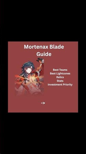 Mortenax Blade Build Guide #honkaistarrail #hsr #bladehsr #hoyoverse #hsrguide