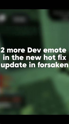 2 more dev emote in the Hotfix forsakeln update | #roblox #forsaken #emote #showcases