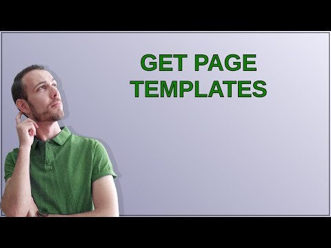 Wordpress: get page templates