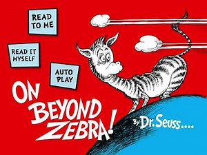 On Beyond Zebra! - Dr. Seuss iOS imagination