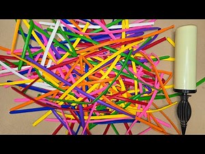 Satisfying ASMR Colorful Modelling Balloons | Unlimited Blow & Pop Sounds