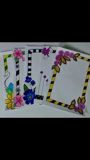 5 Easy and beautiful border designs