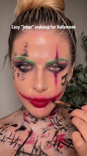 Easy Joker Halloween Makeup Tutorial
