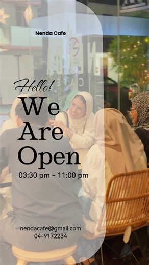 Nenda Cafe buka seperti biasa hari ini 🤍✨ 🕒 Ahad – Khamis 3:30 PM – 10:30 PM (Last Order Kitchen) 🕛 Jumaat & Sabtu 12:00 PM – 11:00 PM (Last Order Kitchen & Drinks) Tutup rasmi: 12:00 AM Jumpa anda malam ni 🍕☕🍰 Datang lepak, makan & chill bersama kami di Nenda Cafe. #NendaCafe #OpenToday #JitraCafe #CafeJitra #SupportLocal