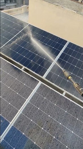 Ensure your solar panels are cleaned regularly. #solarcleaning