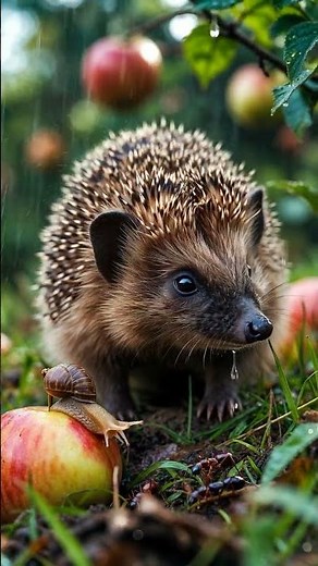 Hedgehog in the garden #cutehedgehogs #babyhedgehog #cuteanimals