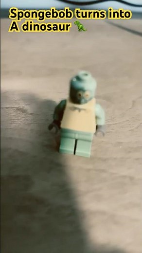 SpongeBob turns into a dinosaur