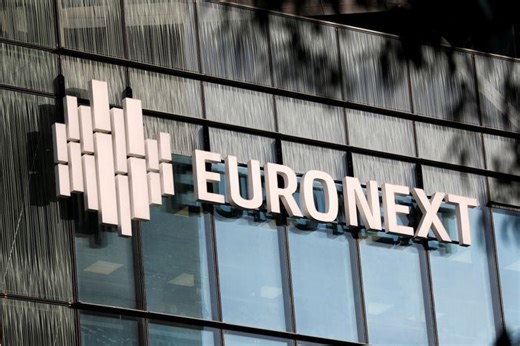 Euronext gains ground following March activity report