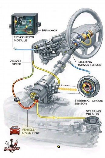 How Electric Power Steering (EPS) Works | Key Components Explained 🚗⚙️