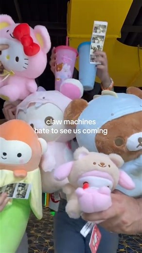 1.7K views | Winning starts when the squad pulls up Tag your crew and join the fun! ️ : @nyuan_ (via TikTok) #R1FanRepost --- Want a chance to be featured? Tag us @round1usa or #round1usa --- Click the link for more crane prizes! https://bit.ly/44qZqD2 #Round1USA #round1 #arcade #bowling #cranemachines #plushies #clawmachinewins #squadgoals #rilakkuma #hellokitty #sanrio | Round1 | Facebook