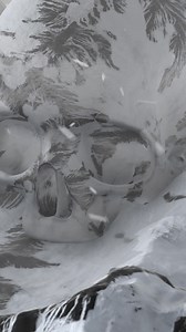 Download Skull On A Snowy Mountain Vertical 3D Animation for free