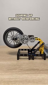 Gearing Up Without Reinforcing #lego #legotechnic #freewheel #flywheel #legoexperiment #mechanism | Bricks Master Builders