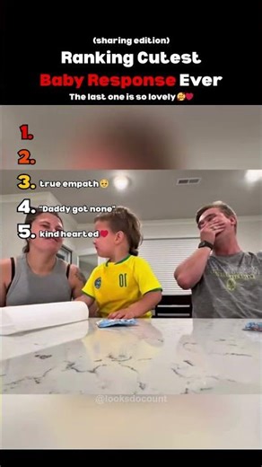 Ranking Cutest Baby Responses Ever (sharing edition)