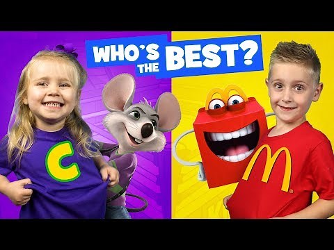 Little Flash and Ava Vote! (Chuck E Cheese vs McDonald's Battle)