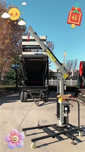 Electric hydraulic mounted remote control lift.#lifter