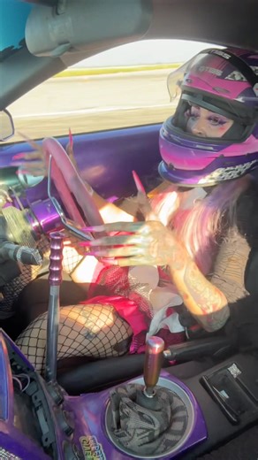 #drifting #highheels #cars #cargirl #monsterhigh #fashion #girlpower #drifting #burnout #donuts #beauty #goth #alternative | Mini Truck Mommy