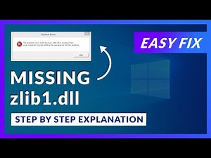 zlib1.dll Missing Error | How to Fix | 2 Fixes | 2021