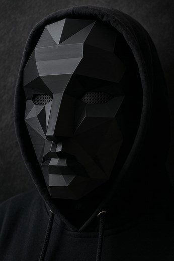 Low Poly Geometric Mask – Polygon 3D Printed Cosplay & Costume Accessory - Etsy