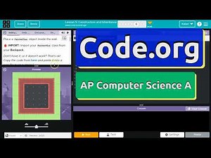 Code.org Lesson 5.6A Constructors and Inheritance | Tutorial with Answers | Unit 2 CSA
