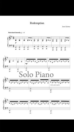 Redemption - Solo Piano