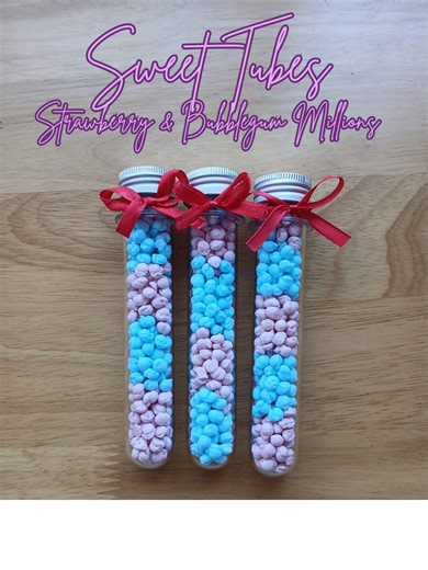 Sweet Tubes – Strawberry & Bubblegum Fun Mix - Sweet Additions - Etsy