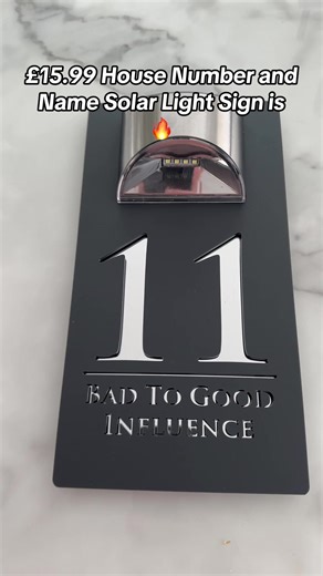 Enhance Your Home with Solar Light House Number Sign