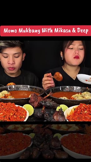 Momo Mukbang Delight with Mikasa