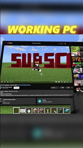 I Created a Working PC In Minecraft!😯 #rudraknightgaming