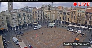【LIVE】 Live Cam Reus - Plaça Mercadal | SkylineWebcams
