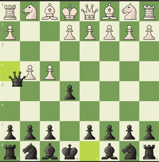 How to checkmate your opponent in just 2 moves #chess #checkmate #viral