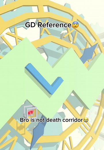 Geometry Dash References in Dancing Line | GD Reference Meme