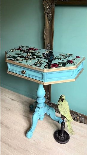 Botanical Beauty-Decoupaged Furniture Using Redesign With Prima!