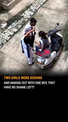 National Buzz Official on Instagram: "Two Girls Were Kissing And Making Out With One Boy, They Have No Shame Left? Credit : All video credits go to the original owner"