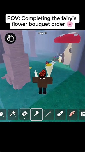 Pov: Completing the fairy’s flower bouquet order 🌸 #roblox #99nightintheforest