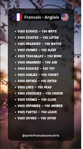 15 Verbes Français Traduits en Anglais - Apprenez le Français Facilement