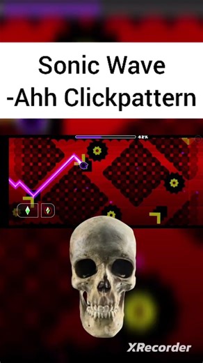 Sonic Wave 35% Clickpattern on Nine Circles on mobile 60Hz #geometrydash #gd #gddemon #ninecircles