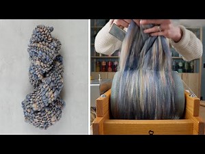 Carding & Spinning Dusk Yarn (chill music, no talking)