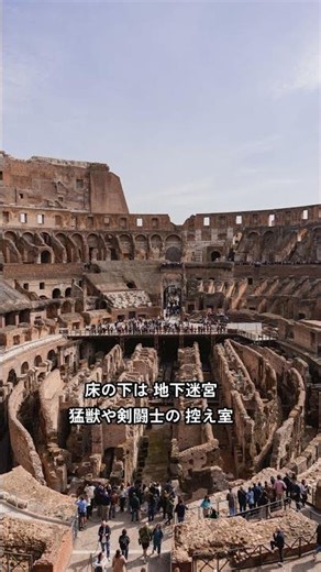 2000年前に 5万人を収容した建物？｜世界文化遺産 コロッセオ #shorts
