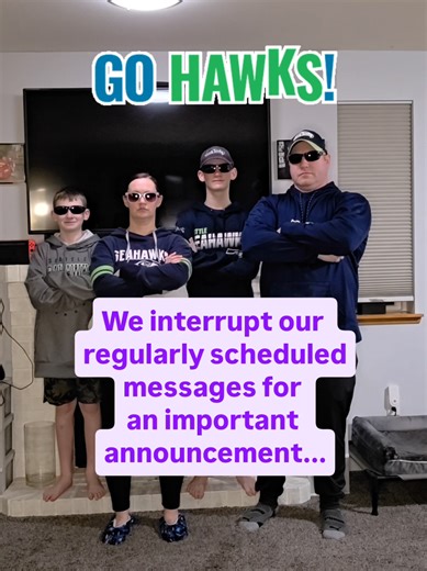 Cheering for the Hawks with Purple Spirit