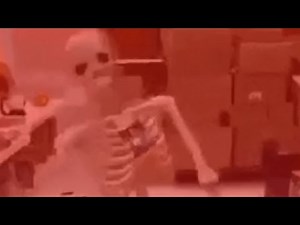 skeleton dramatically falling meme