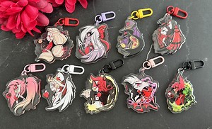 HAZBIN HOTEL Acrylic Keychain, Charms - Etsy