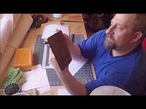 Pattern making for the top stub checkbook cover